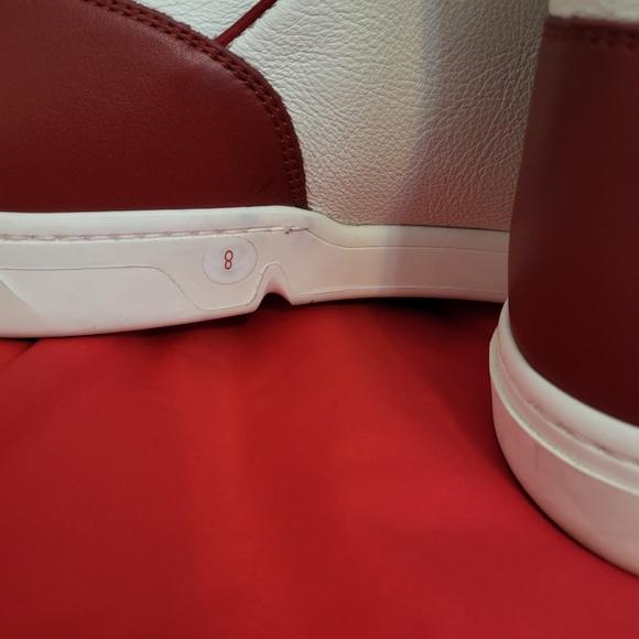 Authentic Gucci interlocking GG white and red leather high - Picture 6 of 7
